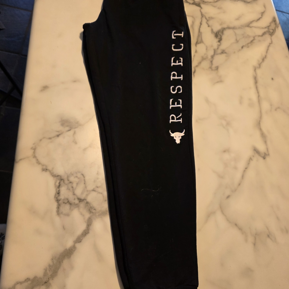 Under Armour Project Rock men's joggers, like new  'Respect'